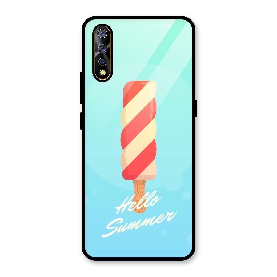 Hello Summer Glass Back Case for Vivo S1