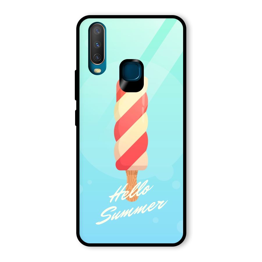 Hello Summer Glass Back Case for Vivo U10