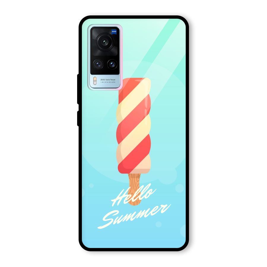 Hello Summer Glass Back Case for Vivo X60