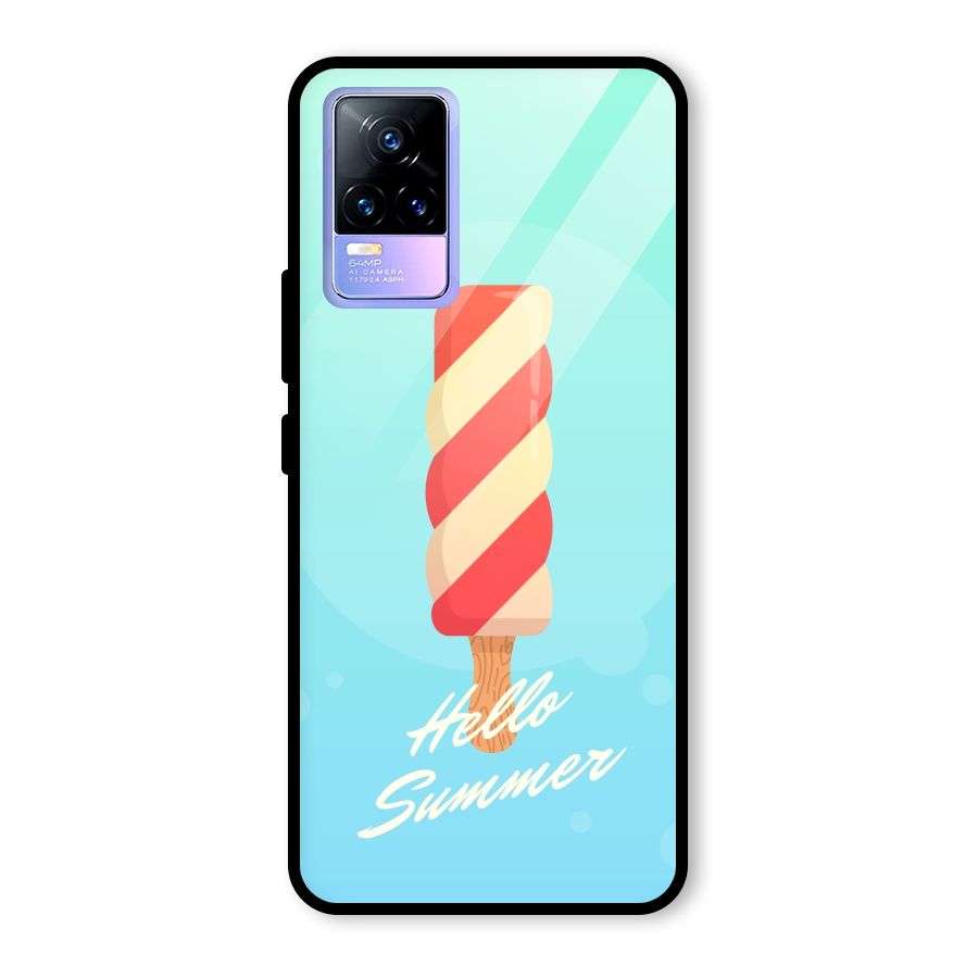Hello Summer Glass Back Case for Vivo Y73