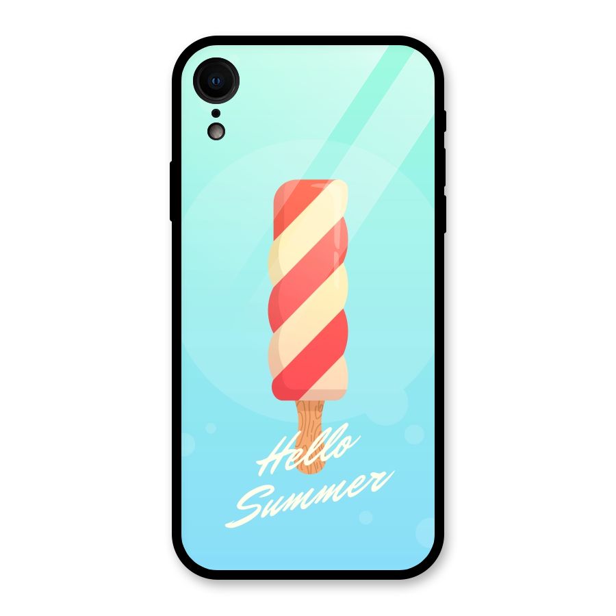Hello Summer Glass Back Case for XR