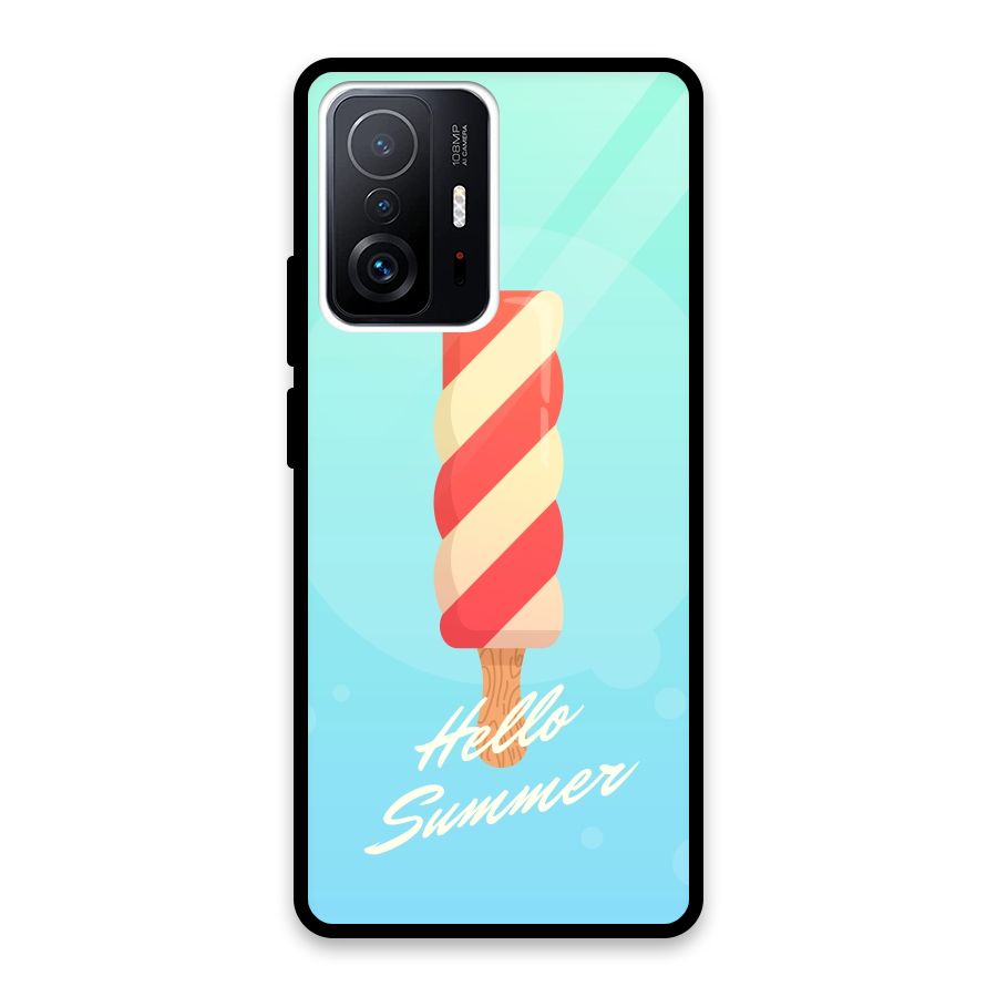 Hello Summer Glass Back Case for Xiaomi 11T Pro