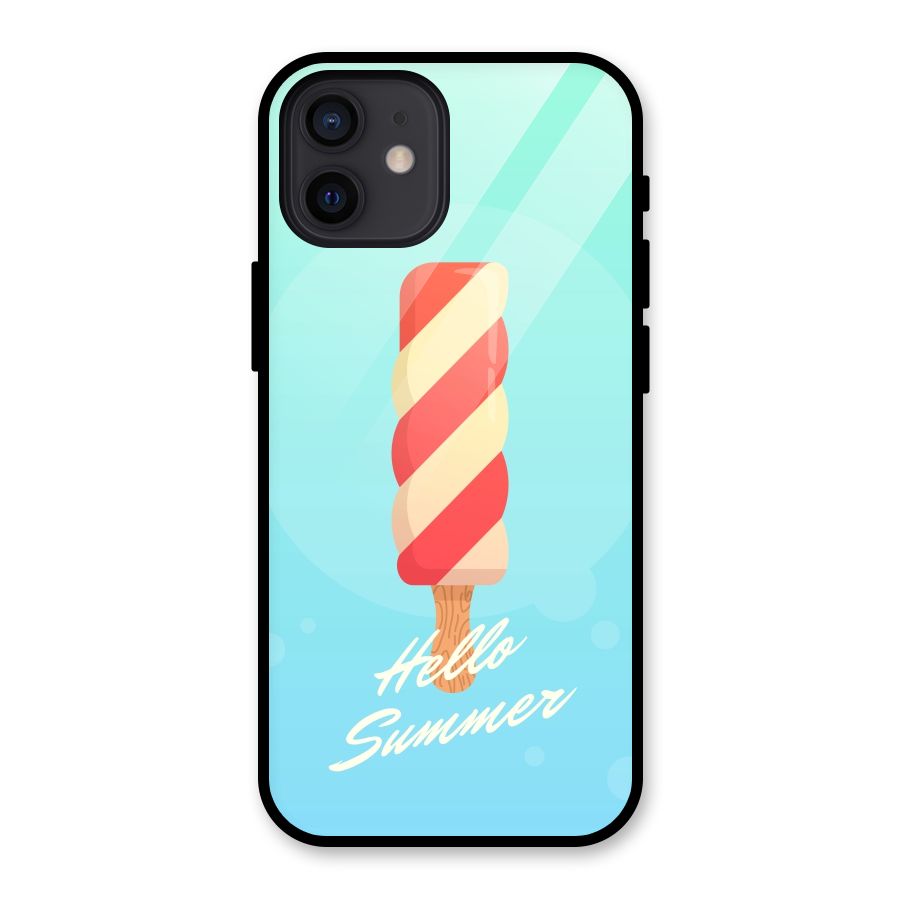 Hello Summer Glass Back Case for iPhone 12