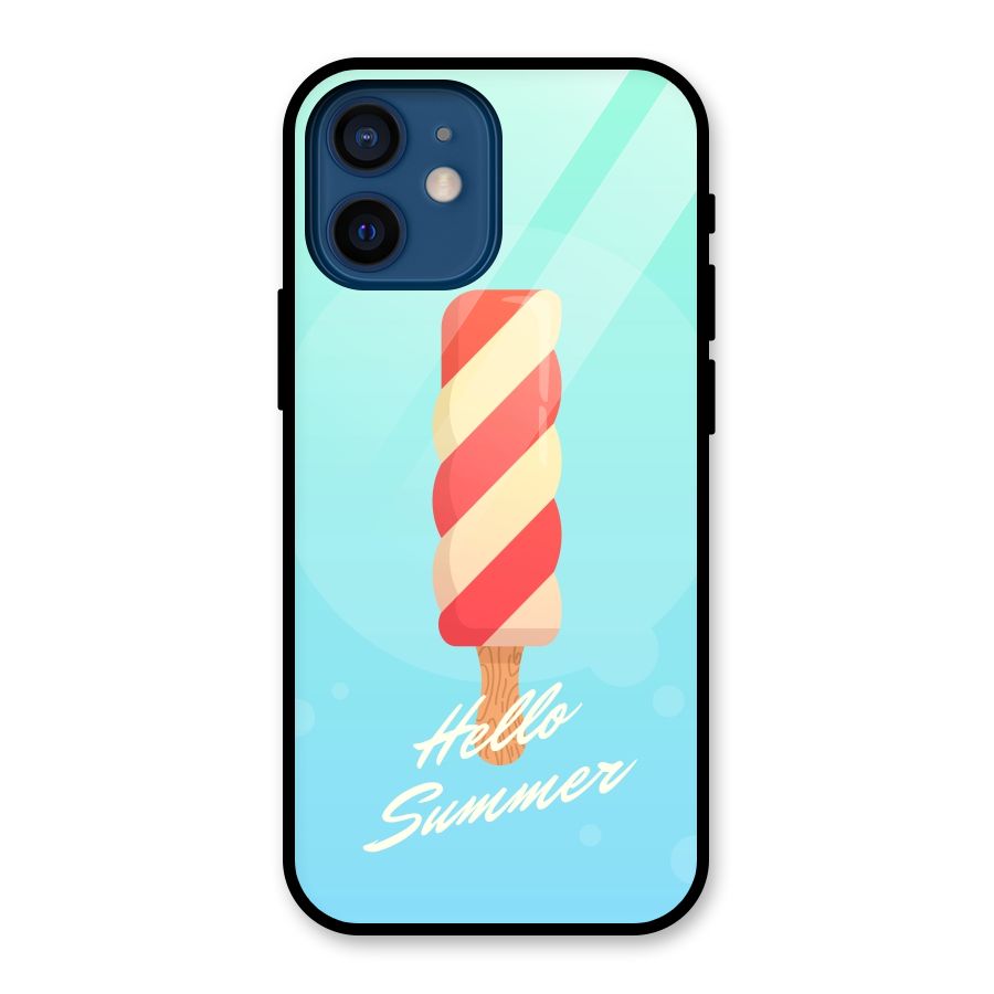 Hello Summer Glass Back Case for iPhone 12 Mini