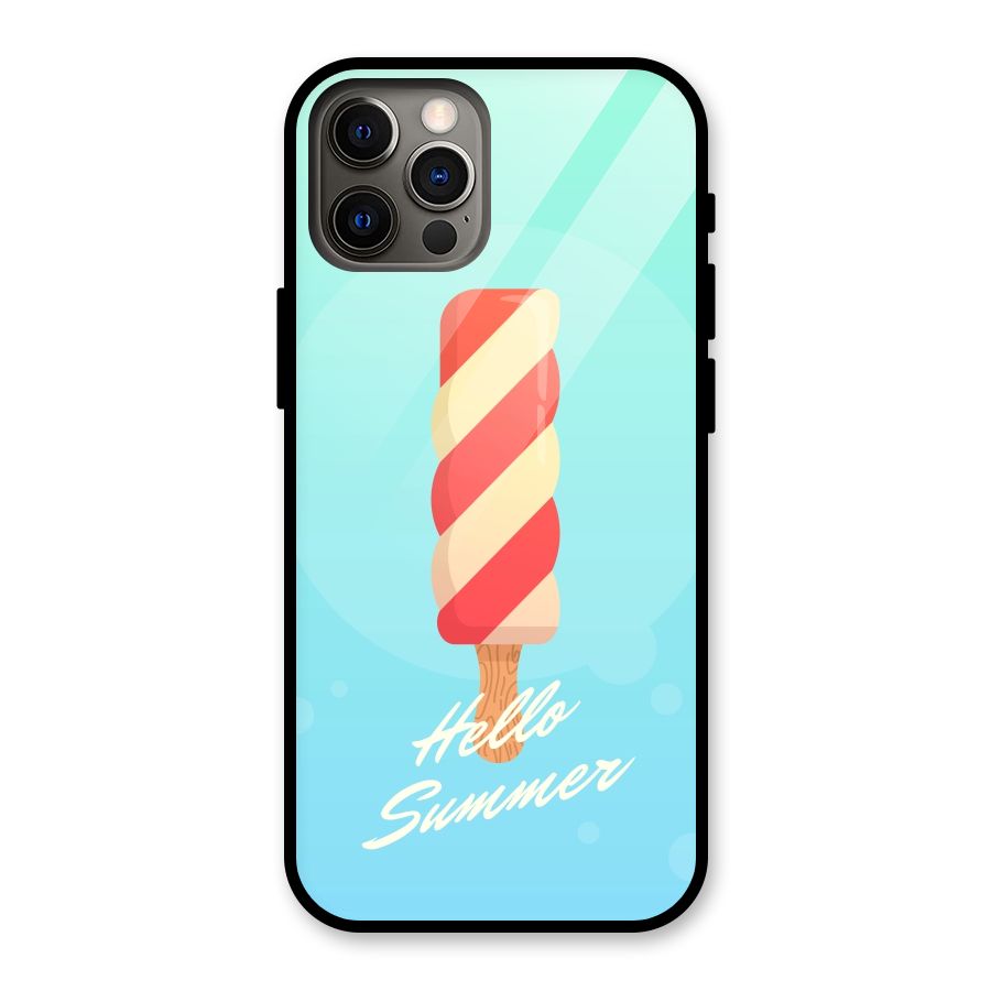 Hello Summer Glass Back Case for iPhone 12 Pro
