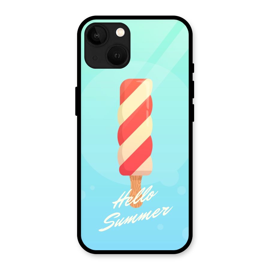 Hello Summer Glass Back Case for iPhone 13