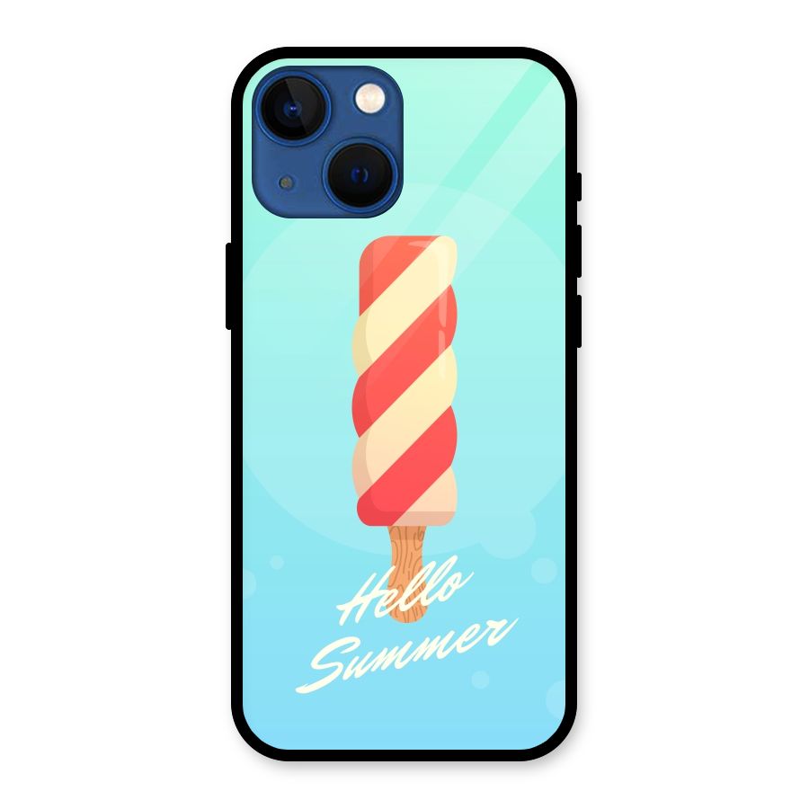 Hello Summer Glass Back Case for iPhone 13 Mini