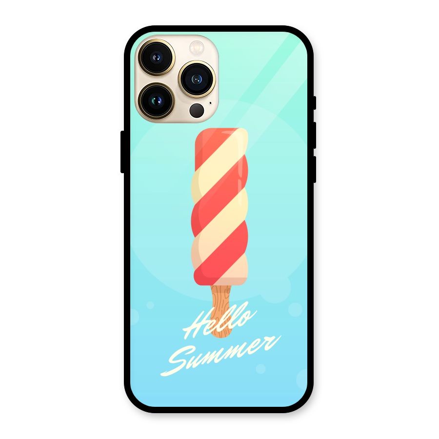 Hello Summer Glass Back Case for iPhone 13 Pro Max