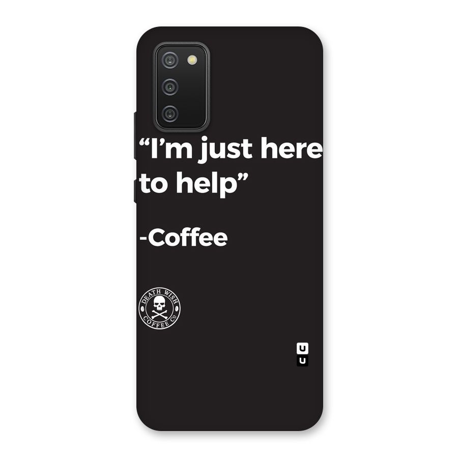Here To Help Back Case for Galaxy M02s