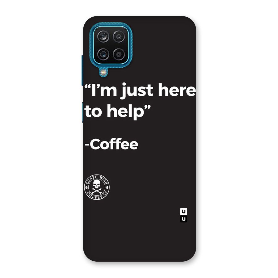 Here To Help Back Case for Galaxy M12