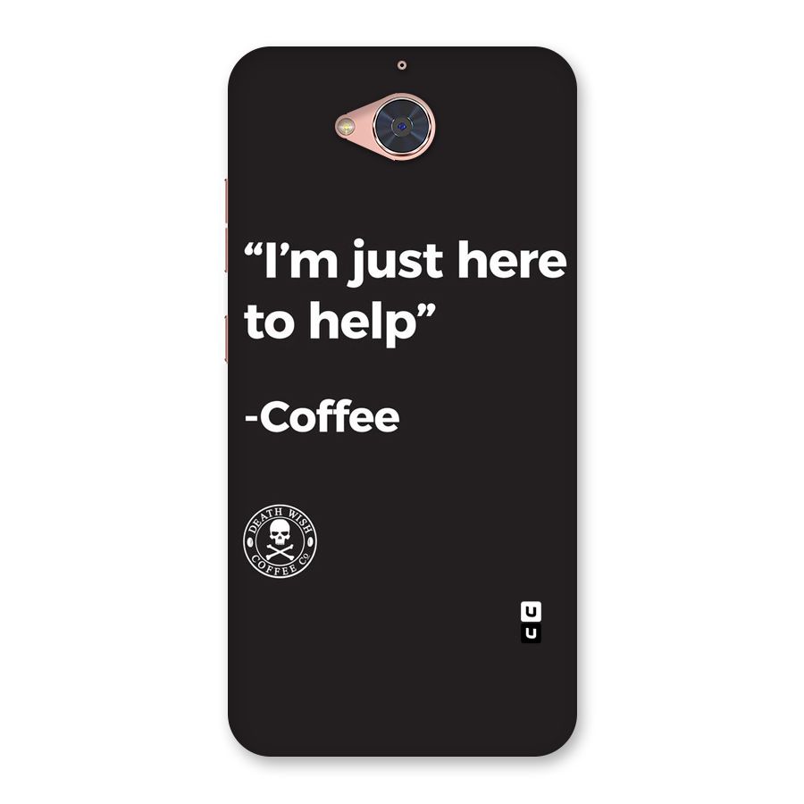 Here To Help Back Case for Gionee S6 Pro
