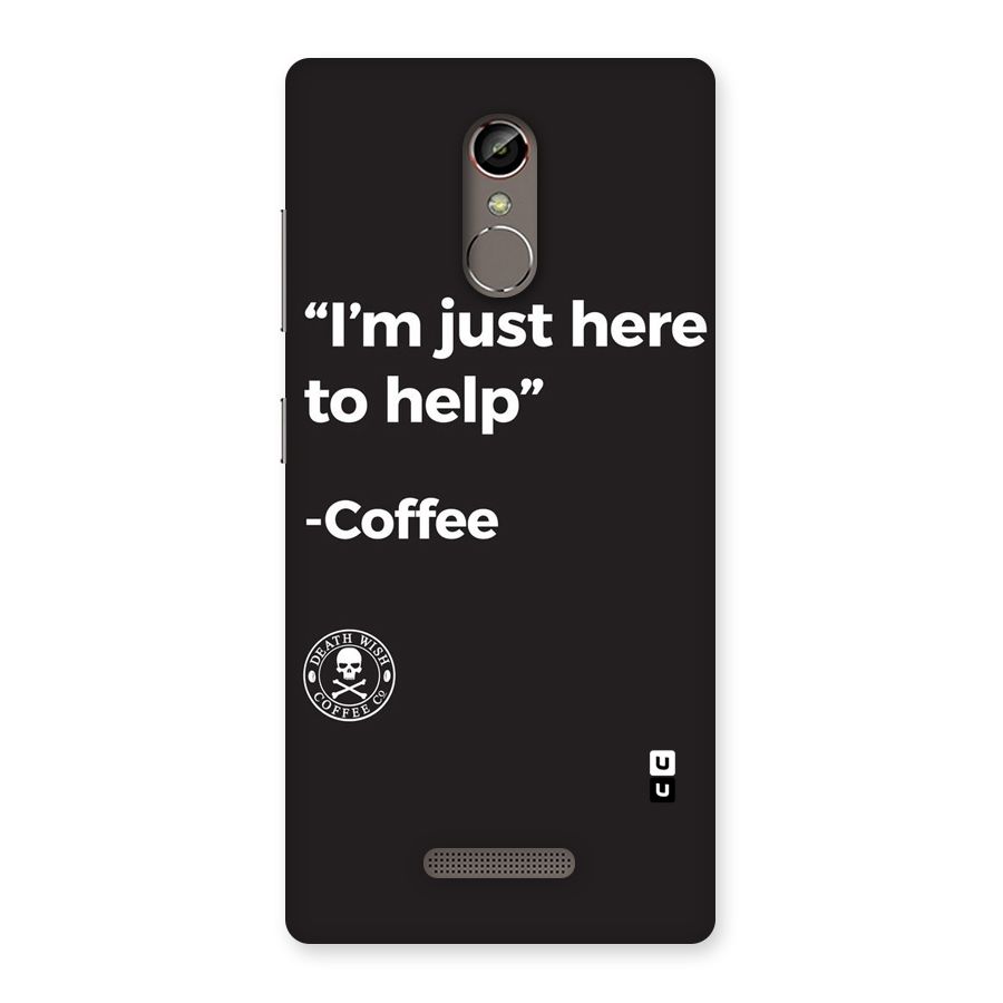 Here To Help Back Case for Gionee S6s