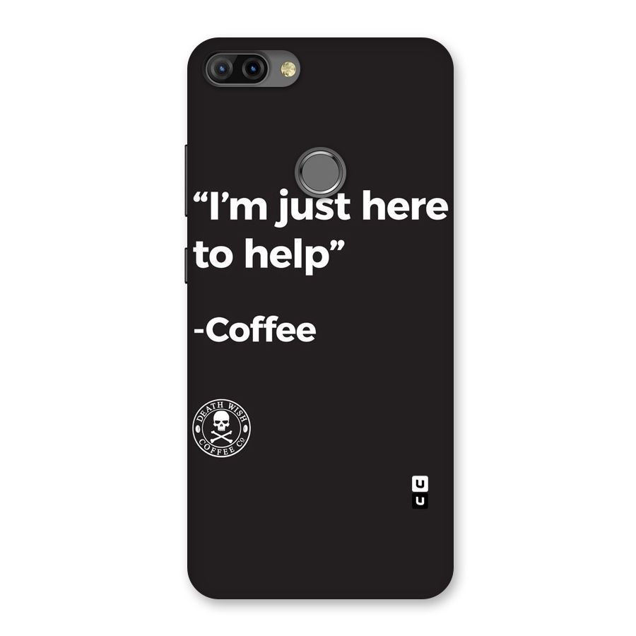 Here To Help Back Case for Infinix Hot 6 Pro