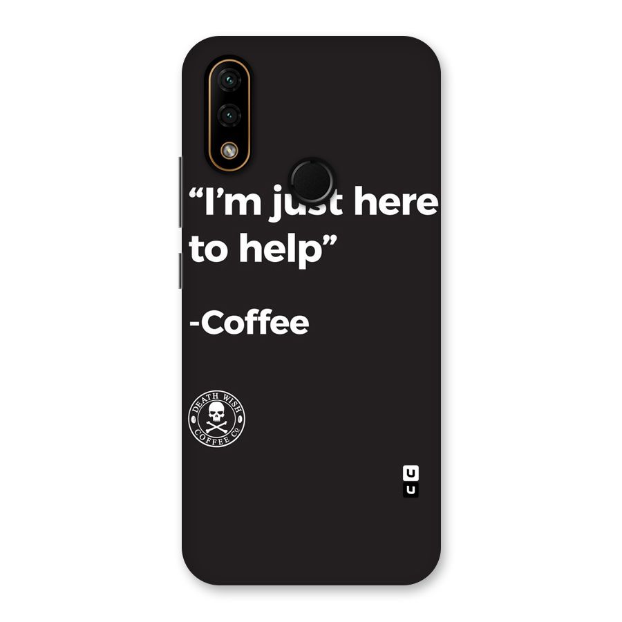 Here To Help Back Case for Lenovo A6 Note