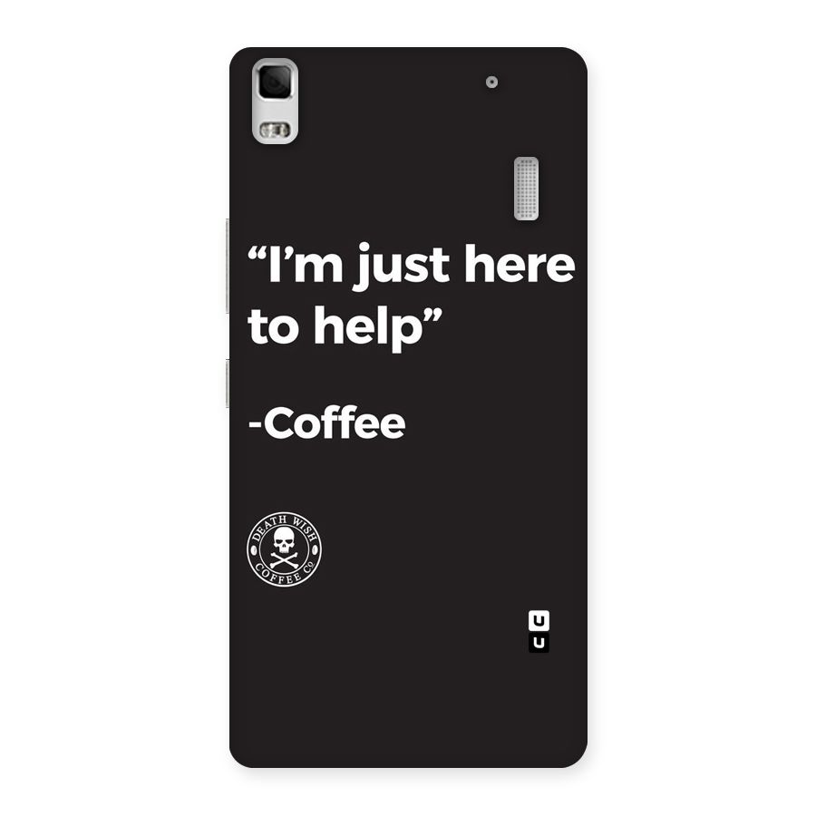 Here To Help Back Case for Lenovo K3 Note