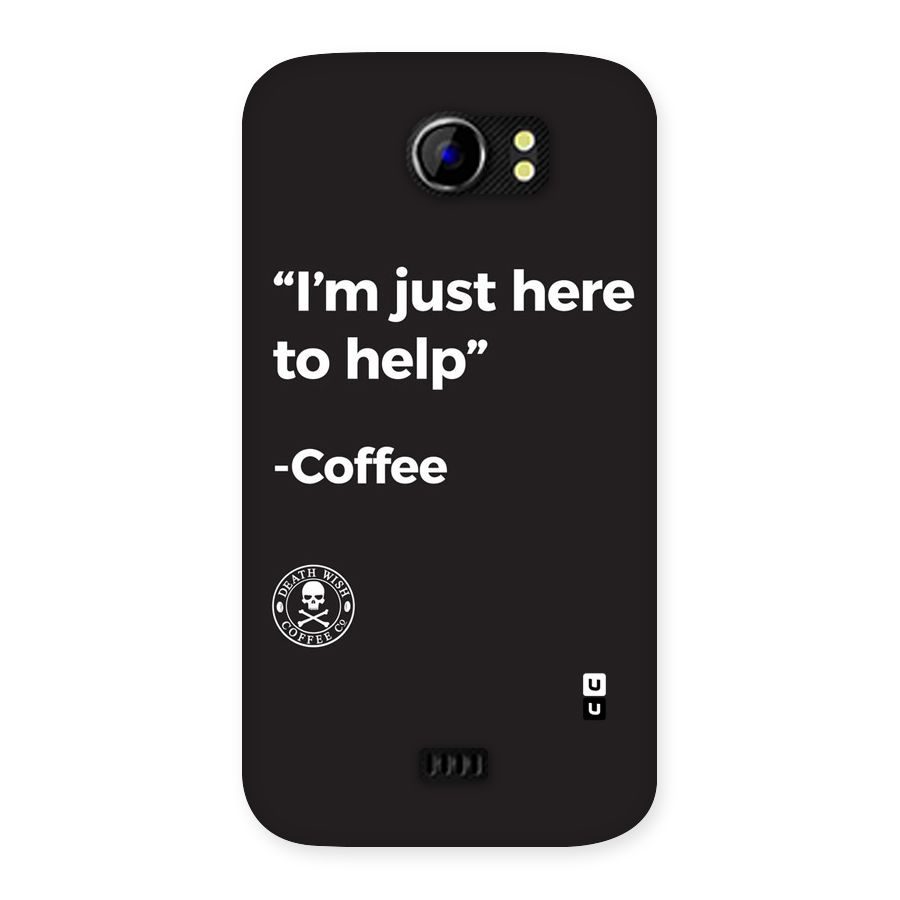 Here To Help Back Case for Micromax Canvas 2 A110