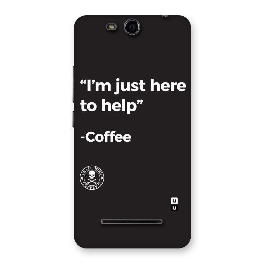 Here To Help Back Case for Micromax Canvas Juice 3 Q392