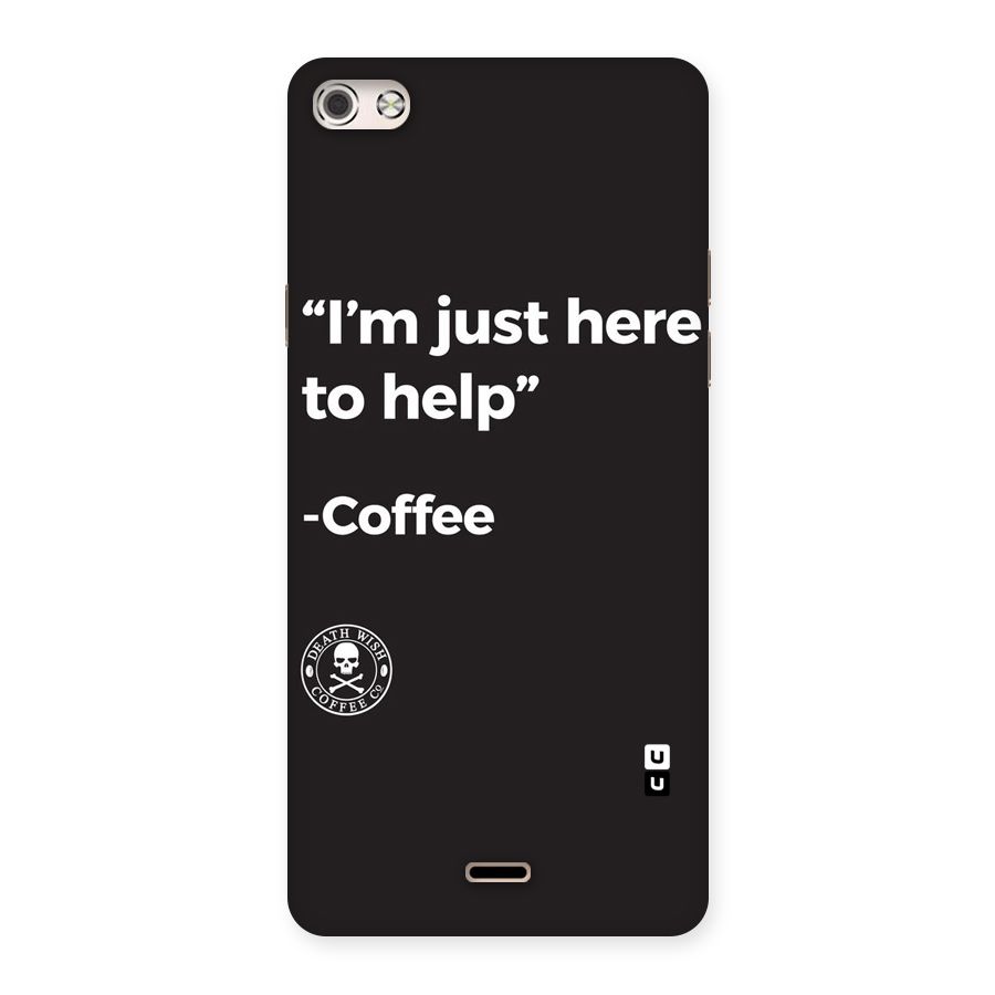 Here To Help Back Case for Micromax Canvas Silver 5