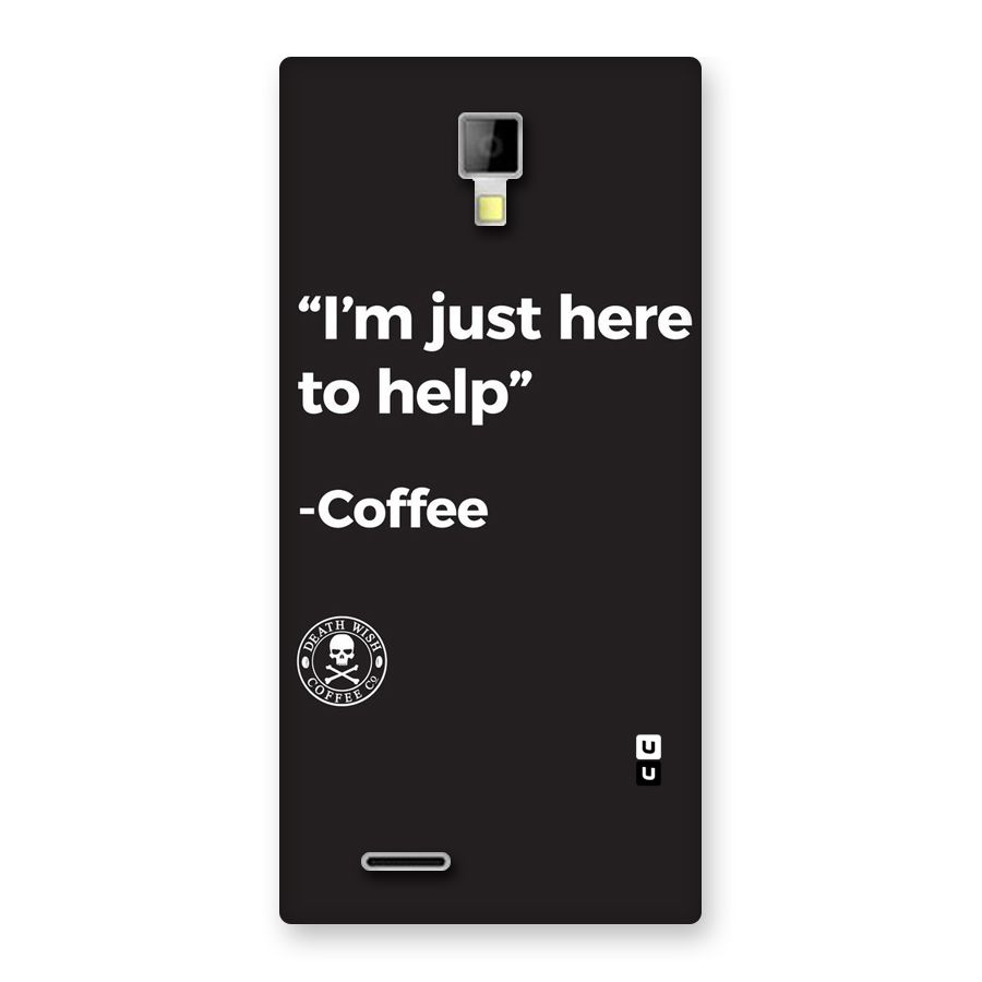 Here To Help Back Case for Micromax Canvas Xpress A99