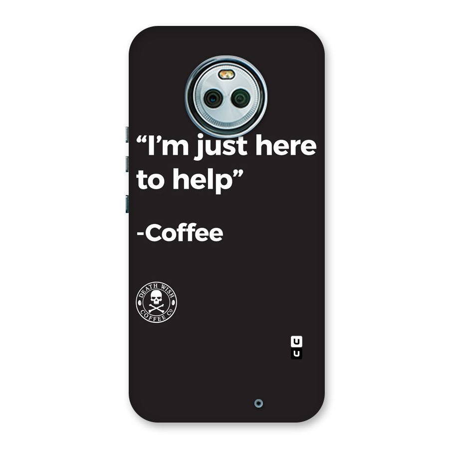 Here To Help Back Case for Moto X4