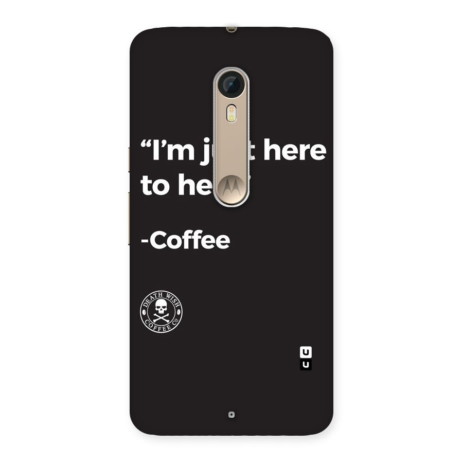 Here To Help Back Case for Motorola Moto X Style