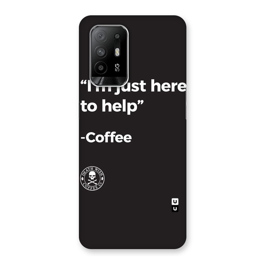 Here To Help Back Case for Oppo F19 Pro Plus 5G