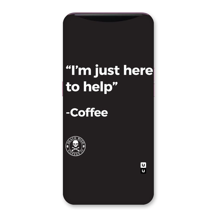 Here To Help Back Case for Oppo Find X
