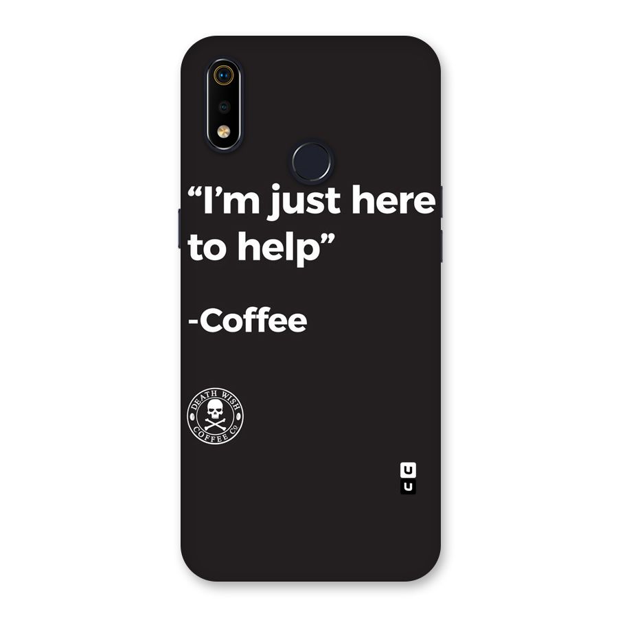 Here To Help Back Case for Realme 3i