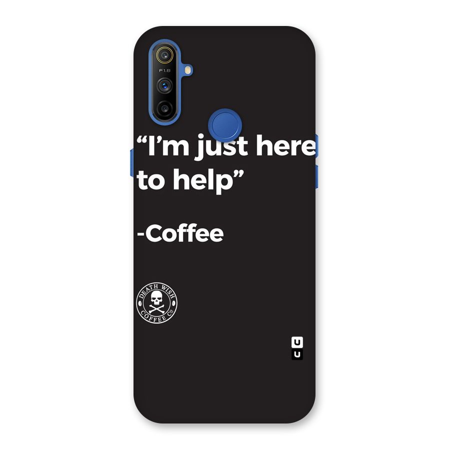 Here To Help Back Case for Realme Narzo 10A