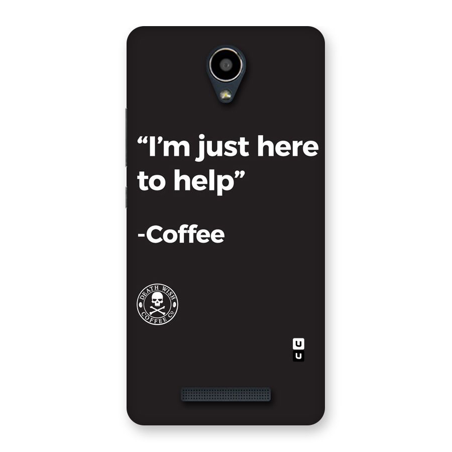Here To Help Back Case for Redmi Note 2