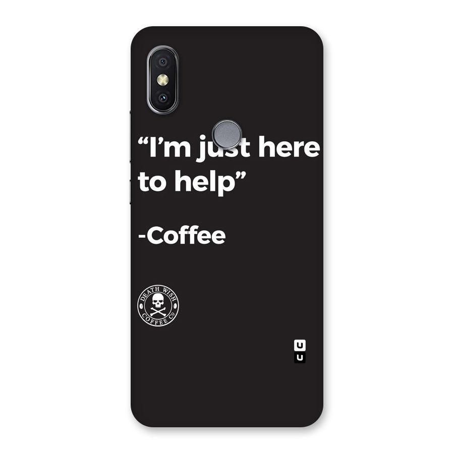 Here To Help Back Case for Redmi Y2