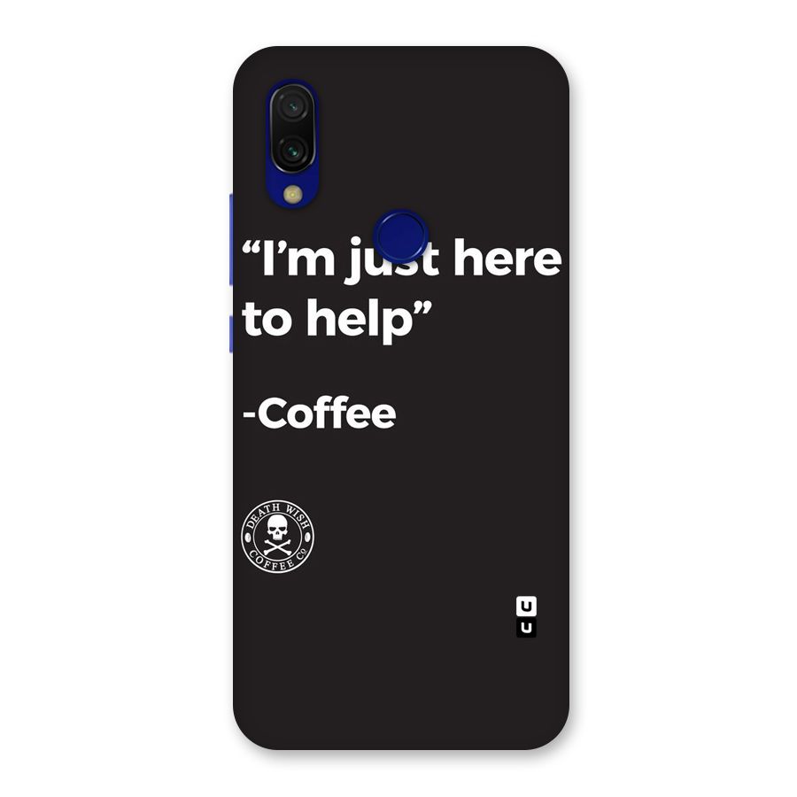 Here To Help Back Case for Redmi Y3