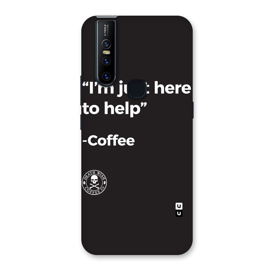 Here To Help Back Case for Vivo V15