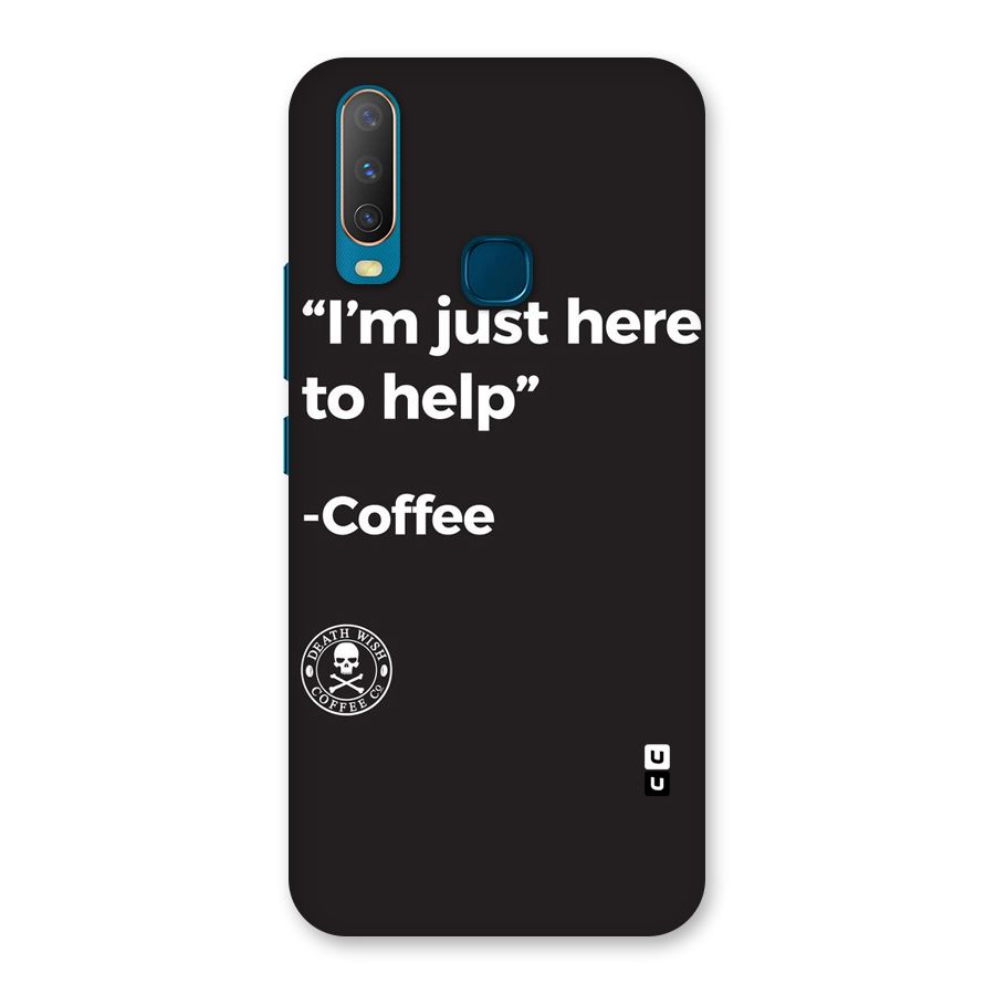 Here To Help Back Case for Vivo Y12