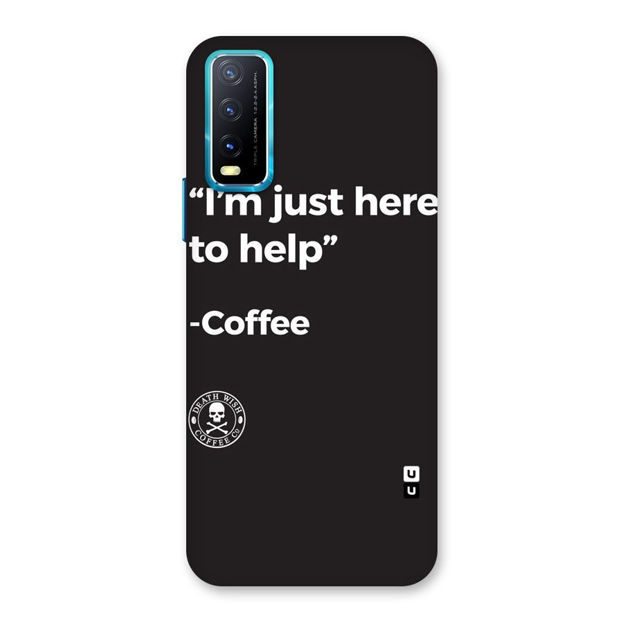 Here To Help Back Case for Vivo Y20G