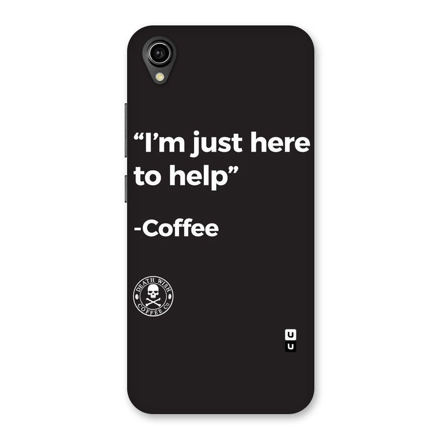 Here To Help Back Case for Vivo Y90