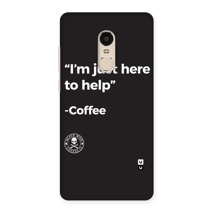 Here To Help Back Case for Xiaomi Redmi Note 4