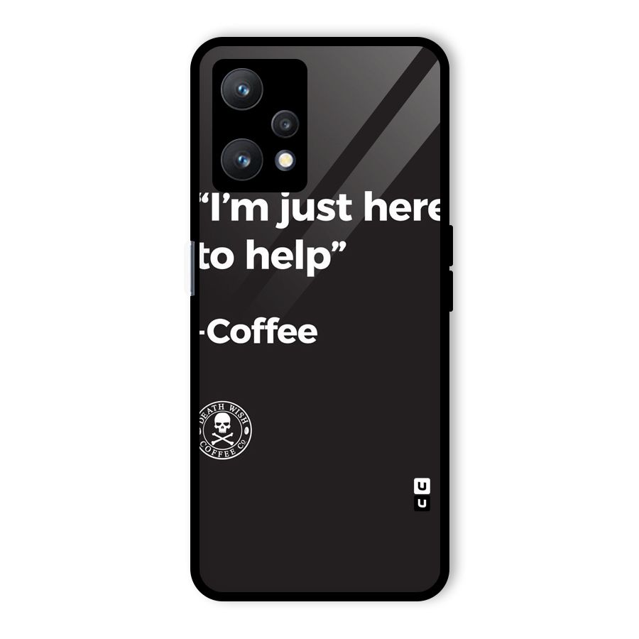 Here To Help Glass Back Case for Realme 9 Pro 5G