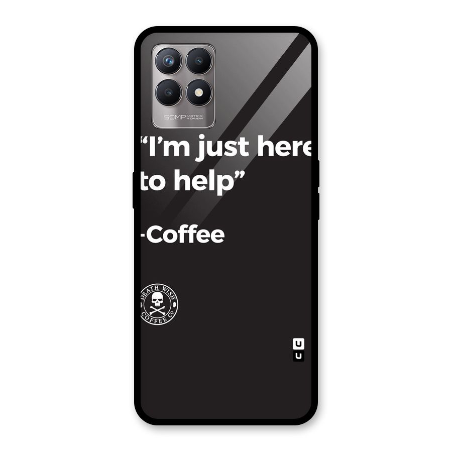 Here To Help Glass Back Case for Realme Narzo 50