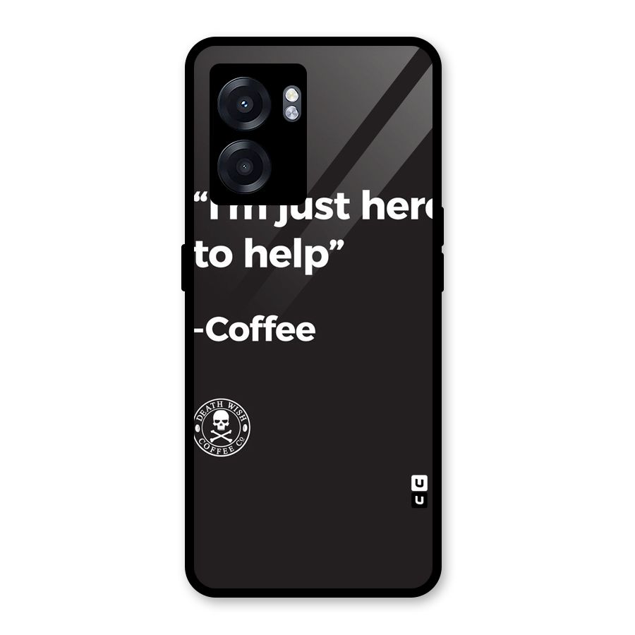 Here To Help Glass Back Case for Realme Narzo 50 5G