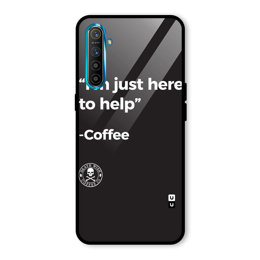 Here To Help Glass Back Case for Realme X2