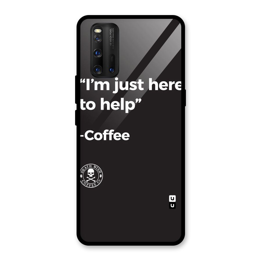 Here To Help Glass Back Case for Vivo iQOO 3