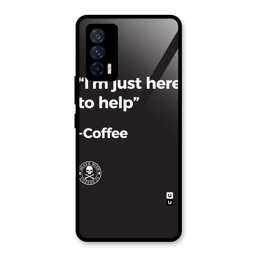 Here To Help Glass Back Case for Vivo iQOO 7 5G