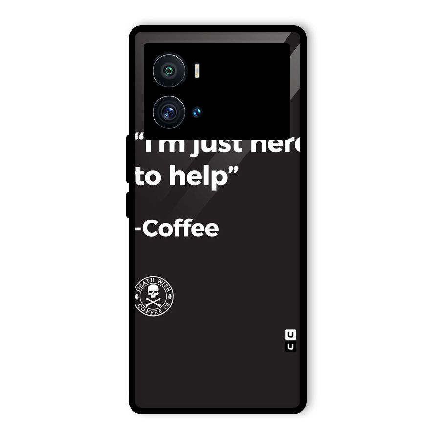 Here To Help Glass Back Case for Vivo iQOO 9 Pro
