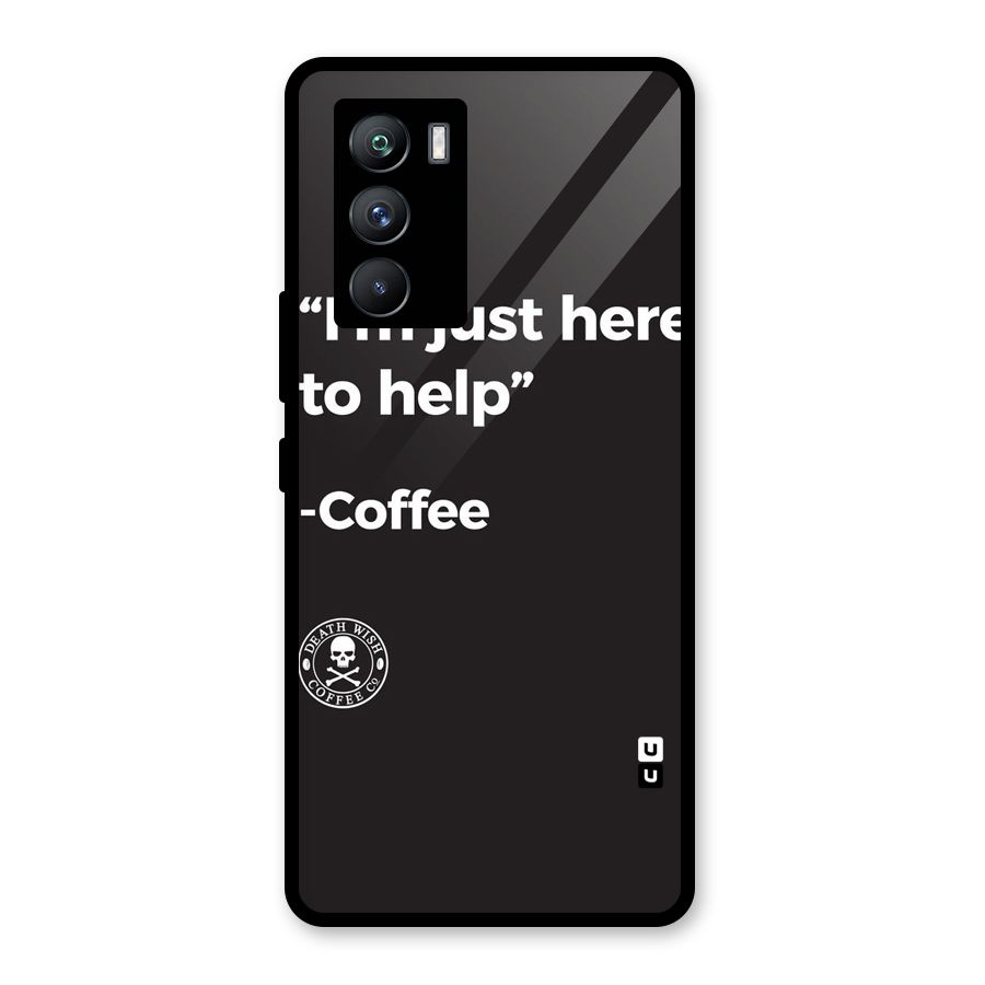 Here To Help Glass Back Case for Vivo iQOO 9 SE