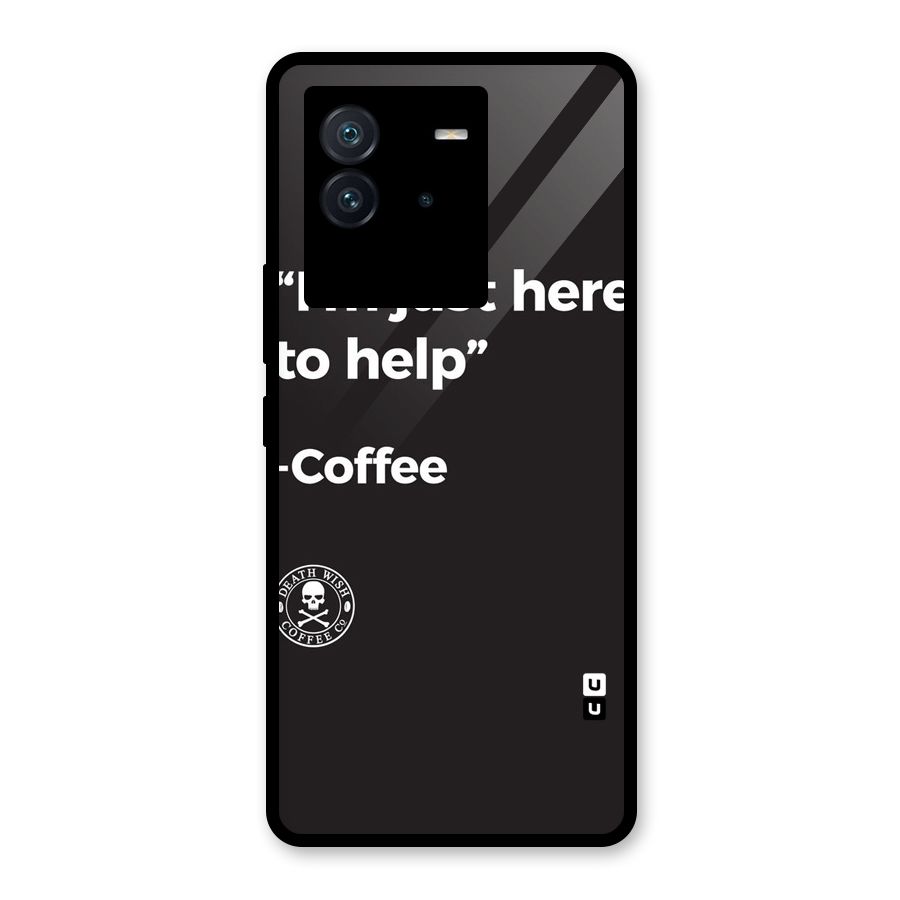 Here To Help Glass Back Case for Vivo iQOO Neo 6 5G