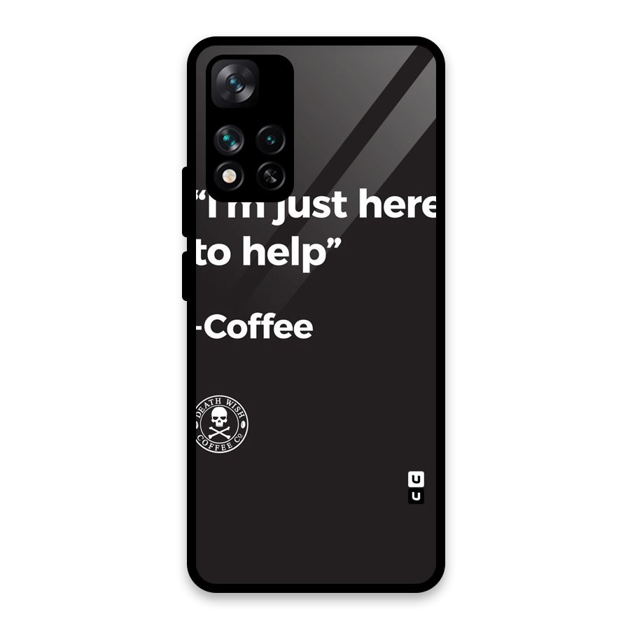 Here To Help Glass Back Case for Xiaomi 11i HyperCharge 5G