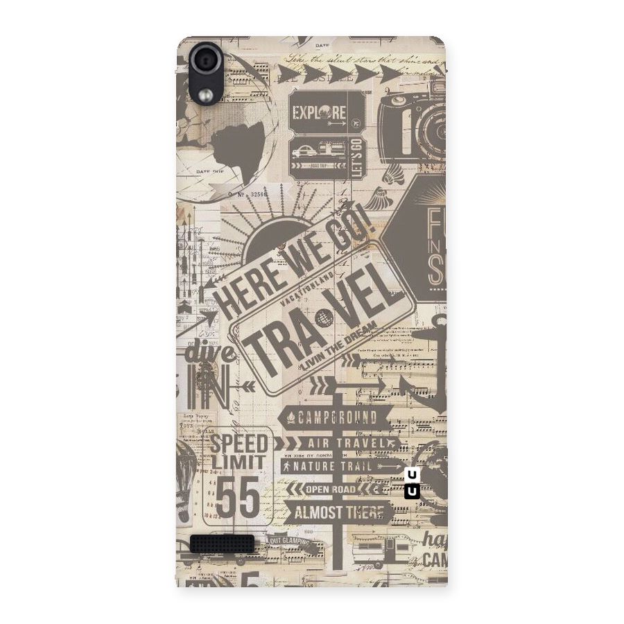 Here We Travel Back Case for Ascend P6