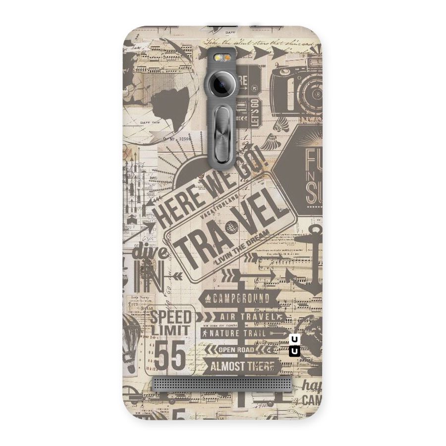 Here We Travel Back Case for Asus Zenfone 2
