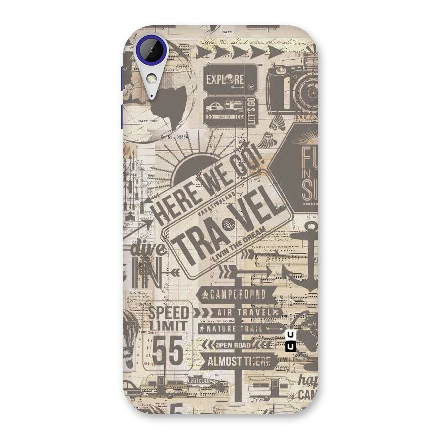 Here We Travel Back Case for Desire 830